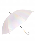 White Holographic Glitter Rain Umbrella