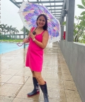 Hydrangea Bunch Floral Print Umbrella