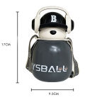Grey Baseball Bear Kids Water Bottle,460Ml