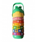 Green Maths Wizard Theme Stainless Steel Water Bottle,430Ml