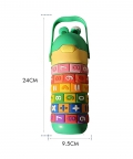 Green Maths Wizard Theme Stainless Steel Water Bottle,430Ml