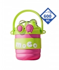 Pink & Green 2 Way Lid Style Moco Kids Water Bottle,600Ml
