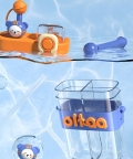 Double Liquid Storage Water Bottle 800Ml