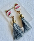 Earrings Flowy Hanging Santa Claus