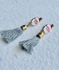 Earrings Flowy Hanging Santa Claus