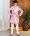 Raspberry Kurta Set