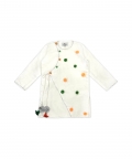Tricolor Pom pom dhoti Kurta Set