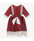 Girls Red Tartan Dress