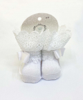 Girls Cotton Ankle Socks With Embroidery Lace And Satin Bow Detail