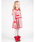 Girls Red Dress & Jacket Set