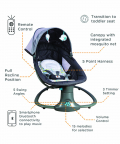 Mastela Deluxe Multi-Function Swing Teal