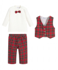 Baby Tartan Outfit Including Hat