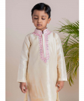Beige Mirror Kurta Churidaar