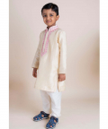 Beige Mirror Kurta Churidaar