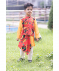 Leopard Drape Kurta