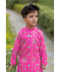 Pink Ikkat Kurta Patiala