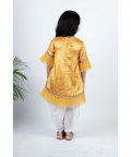 Yellow Bhandej Kurta Patiala