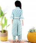 Olive Green Top With Harem Style Pants