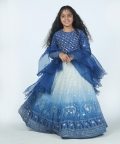 Ombre Blue Lehnga Set