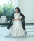 Black And White Sequins Lehnga Set