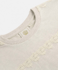 Ecru Layered F/S Sweat Dress