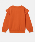 Fringe Butterfly Embroidered Sleek Lounge Sweat Tee
