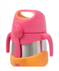 B.box Insulated Food Jar 335ml-Strawberry Shake Pink Orange