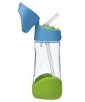 B.box Tritan Straw Drink Bottle 450 ml-Ocean Breeze Blue Green