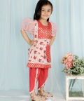 Rose Dhoti Set