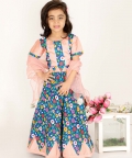 Blue Floral Lehenga