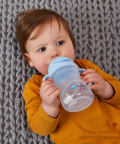 Straw Sippy Cup 240ml - Bubblegum Light Blue 