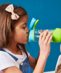 Tritan Sport Spout Drink Bottle 450ml - Ocean Breeze Blue Green