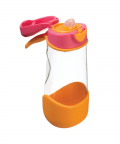 Tritan Sport Spout Drink Bottle 450ml- Strawberry Shake Pink Orange