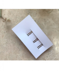 Bird And Heart Snap Clips - Grey & Peach