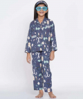 Berrytree Warm Night Suit Girls-Christmas Snow