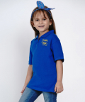 Organic Cotton Polo Shirt Sister Bear Blue