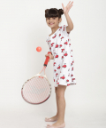 Organic Cotton A-Line Dress Fish