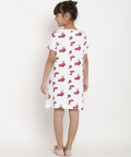 Organic Cotton A-Line Dress Fish