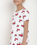 Organic Cotton A-Line Dress Fish