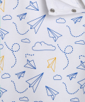 Organic Cotton Baby Romper Paper Planes