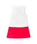 Red & White Colorblock Dress