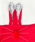 Red & White Colorblock Dress