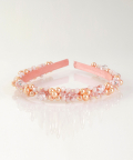 Blushed Gems Floral Hairband 
