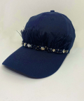 Beaded Feather Cap