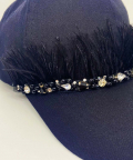 Beaded Feather Cap