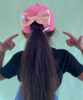 Pink Unicorn Bow Cap