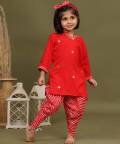 Girl Top With Dhoti Pants