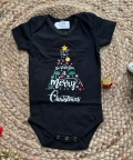 Black Merry Christmas Onesie