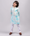 Blue Tie-Dye Kurta Set
