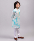 Blue Tie-Dye Kurta Set